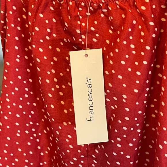 Francesca’s red bodysuit NWT - Picture 6 of 8